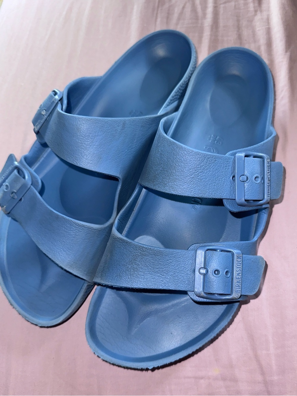 Birkenstock Arizona dusty blue sandals, Size 43 / 10-10.5 men’s 12-12.5 women’s